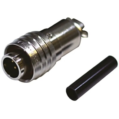 Tajima Electronics Circular Connector, 5 Contacts, Miniature Cable Mount Plug, Male, Gold Plated, Brass Housing EPRC05-P5M