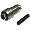 Tajima Electronics Circular Connector, 5 Contacts, Miniature Cable Mount Plug, Male, Gold Plated, Brass Housing EPRC05-P5M