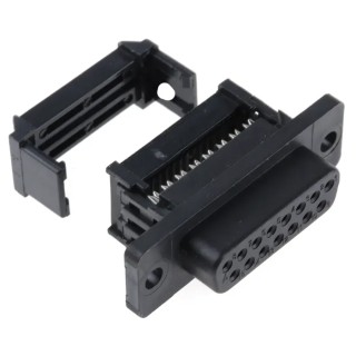 RS PRO 15 Way Straight 1.27 mm Pitch Cable D-Sub Connector Female 250V 3A 642-4799