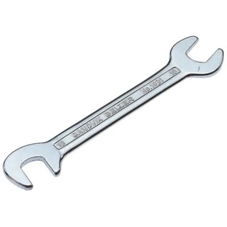 Bahco Double Ended Open Spanner Metric 10 x 10 mm, Chrome Plated Alloy Steel, Overall Length 105mm 1931M-10