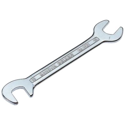 Bahco Double Ended Open Spanner Metric 10 x 10 mm, Chrome Plated Alloy Steel, Overall Length 105mm 1931M-10