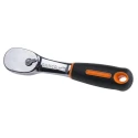 Bahco 1/4 in Ratchet with Ratchet Handle, Chrome Vanadium Steel, 120mm Overall 6950