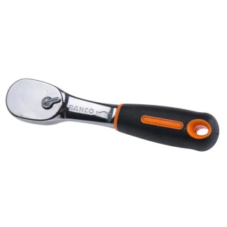 Bahco 1/4 in Ratchet with Ratchet Handle, Chrome Vanadium Steel, 120mm Overall 6950
