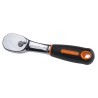 Bahco 1/4 in Ratchet with Ratchet Handle, Chrome Vanadium Steel, 120mm Overall 6950