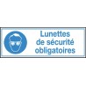 Brady Polyethylene Terephthalate Mandatory Sign Lunettes de sécurité obligatoires French Text STF 371-297X105-B7541 (BRANDED)