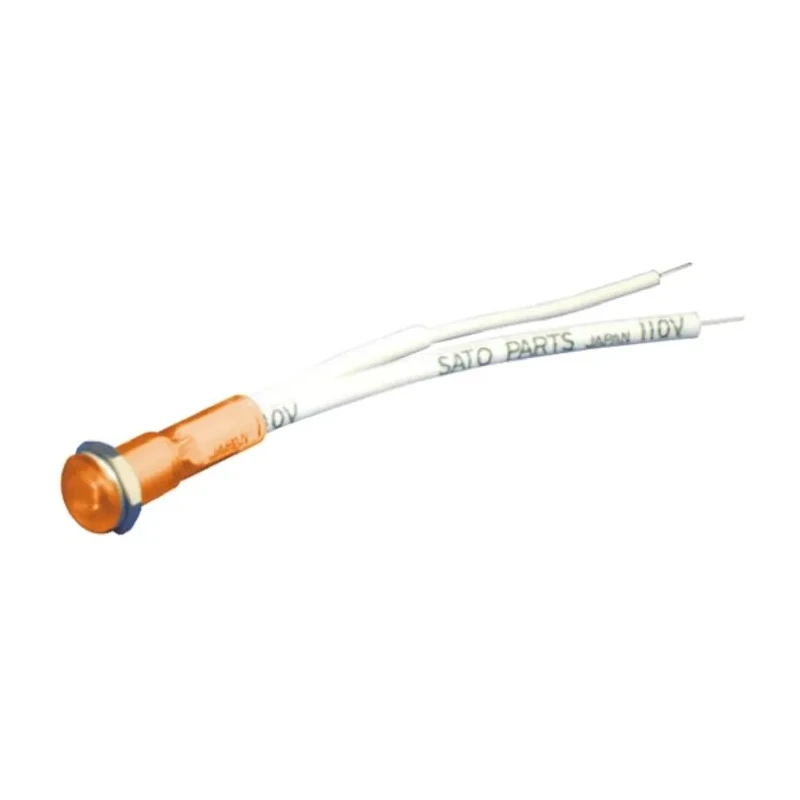 Sato Parts Orange Indicator Lamp BN-9-E1-OR with 6000h Life Hours, RoHS Compliant, Made in Japan BN-9-E1-OR