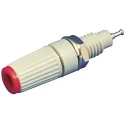 Sato Parts Red Female Banana Socket 4 mm Connector, Solder Termination, 125V, 10A T-45-R