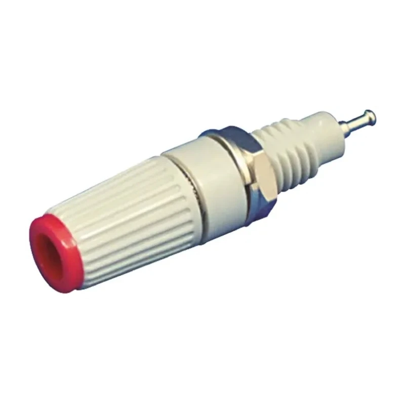 Sato Parts Red Female Banana Socket 4 mm Connector, Solder Termination, 125V, 10A T-45-R