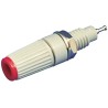 Sato Parts Red Female Banana Socket 4 mm Connector, Solder Termination, 125V, 10A T-45-R