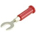 Sato Parts Insulated Fork Terminal 16 AWG Polystyrene, Red TJ-1097-R