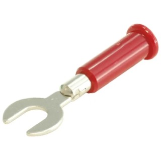 Sato Parts Insulated Fork Terminal 16 AWG Polystyrene, Red TJ-1097-R
