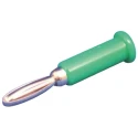 Sato Parts Green Male Banana Plug, 4 mm Connector, Solder Termination, 30V, 3A TJ-560-G