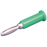 Sato Parts Green Male Banana Plug, 4 mm Connector, Solder Termination, 30V, 3A TJ-560-G