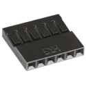 Hirose A2 Series Straight Cable Wire Housing & Plug 6-Contact 1 Row 2.54 mm Pitch Crimp A2-6S-2.54C