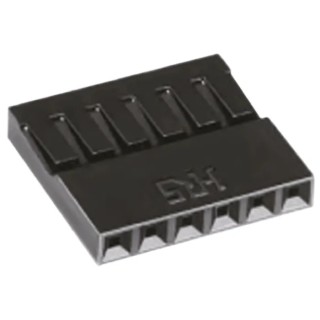 Hirose A2 Series Straight Cable Wire Housing & Plug 6-Contact 1 Row 2.54 mm Pitch Crimp A2-6S-2.54C