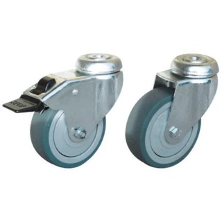 Guitel Hervieu Swivel Castor 75 mm Wheel Diameter 60 kg Load Capacity Rubber Wheel 313702