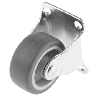 Guitel Hervieu Fixed Castor 15 kg Load Capacity 42 mm Wheel Diameter Thermoplastic Rubber Wheel 55131100