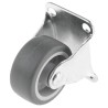 Guitel Hervieu Fixed Castor 15 kg Load Capacity 42 mm Wheel Diameter Thermoplastic Rubber Wheel 55131100