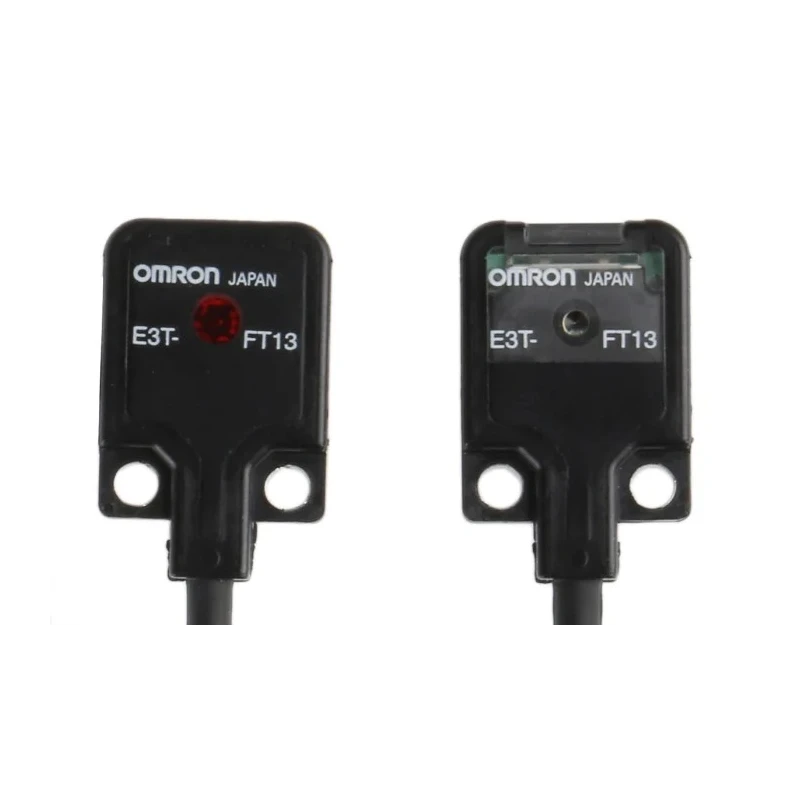 Omron Through Beam Photoelectric Sensor Block Style 500 mm Detection Range PNP Output IP67 E3T-FT13