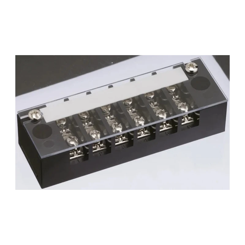 Sato Parts Non-Fused Terminal Block 6-Way 20A Screw Termination 250V Phenolic Resin ML-20-6P