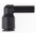 Legris Pneumatic Fitting LF3000 Series Male/Female Plug-in Elbow Connector Push-In 8 mm Nickel Finish LF3000