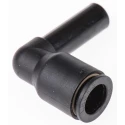 Legris Pneumatic Fitting LF3000 Series Male/Female Plug-in Elbow Connector Push-In 8 mm Nickel Finish LF3000