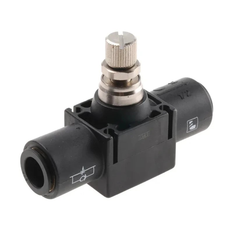 Legris 7770 Series Flow Controller In-line Regulator Stainless Steel Brass Polymer 40 bar Max Pressure Model 7770 12 00