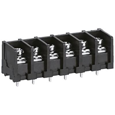 Sato Parts Barrier Strip, 6 Contact, 7.62 mm Pitch, 1 Row, 250V, 10A ML-41-S1BYF-6P