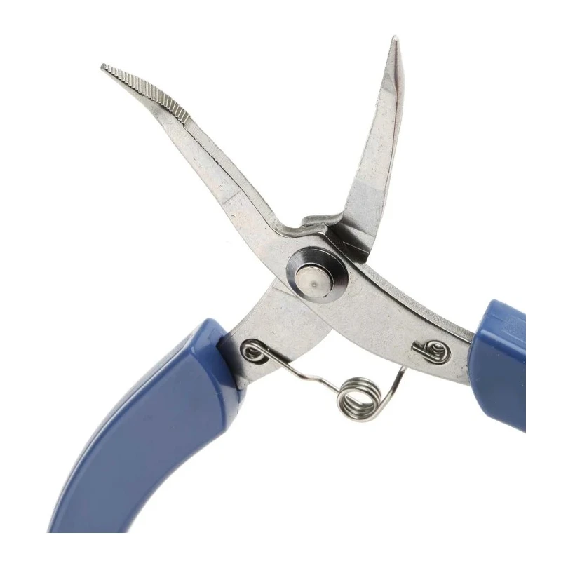 RS PRO Bent Nose Plier Stainless Steel, Plastic Handle, 130mm Overall Length, 25mm Jaw 536-357