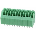 Phoenix Contact PTSA Series 45° PCB Terminal Block, 12 Contacts, 2.5 mm Pitch, 1 Row, 2A Current, 800V 1989845