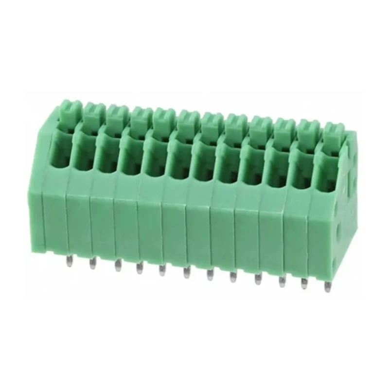 Phoenix Contact PTSA Series 45° PCB Terminal Block, 12 Contacts, 2.5 mm Pitch, 1 Row, 2A Current, 800V 1989845