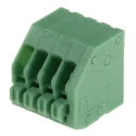 Phoenix Contact 2.5 mm Pitch 4 Contact 45° PCB Terminal Block PTSA 0.5/4-2.5-F 1989764