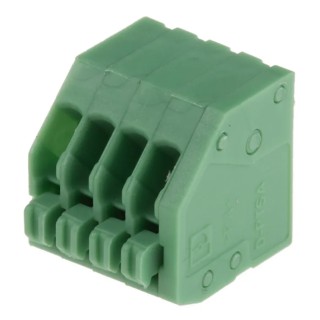 Phoenix Contact 2.5 mm Pitch 4 Contact 45° PCB Terminal Block PTSA 0.5/4-2.5-F 1989764