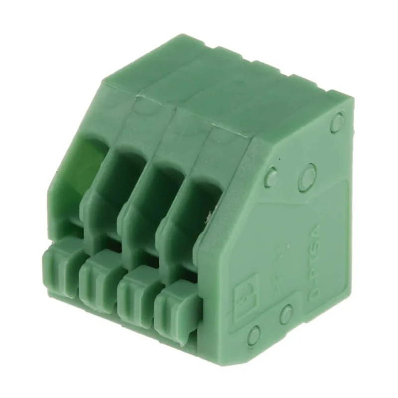 Phoenix Contact 2.5 mm Pitch 4 Contact 45° PCB Terminal Block PTSA 0.5/4-2.5-F 1989764