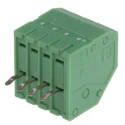 Phoenix Contact 2.5 mm Pitch 4 Contact 45° PCB Terminal Block PTSA 0.5/4-2.5-F 1989764