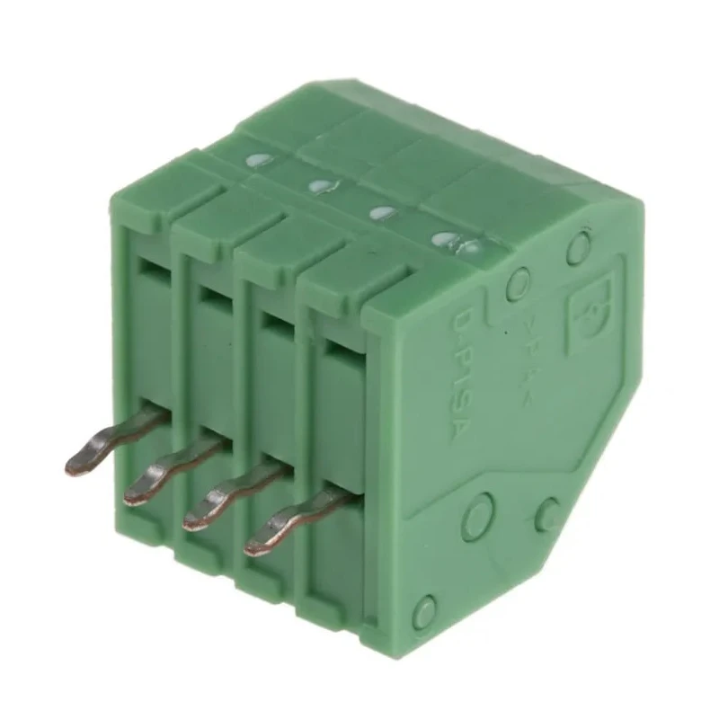 Phoenix Contact 2.5 mm Pitch 4 Contact 45° PCB Terminal Block PTSA 0.5/4-2.5-F 1989764