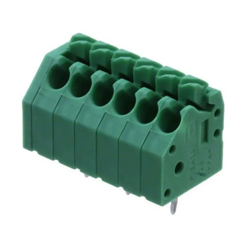 Phoenix Contact PTSA Series 3.5 mm Pitch 6 Contact(s) 1 Row 45° PCB Terminal Block 1985234