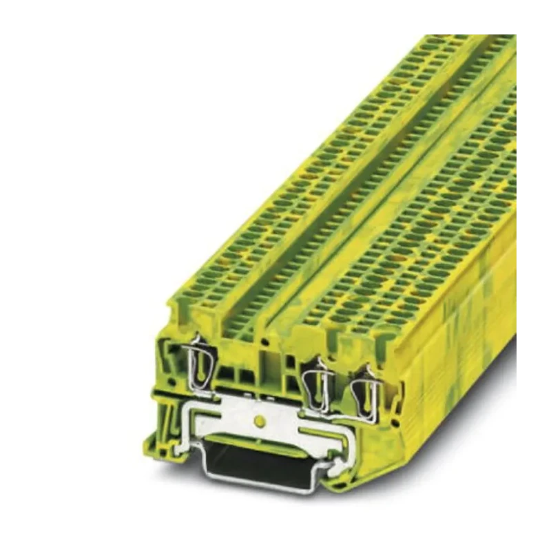 Phoenix Contact ST 1.5-TWIN-PE Series Feed Through Terminal Block Green, Yellow, 0.08mm² to 1.5mm², 1-Level, 6kV 3031144