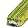 Phoenix Contact ST 1.5-TWIN-PE Series Feed Through Terminal Block Green, Yellow, 0.08mm² to 1.5mm², 1-Level, 6kV 3031144