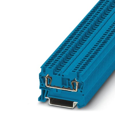 Phoenix Contact ST 1.5 BU Series DIN Rail Terminal Block Blue, 0.08 mm² to 1.5 mm², 1-Level, 500V, 17.5A, Spring 3031089