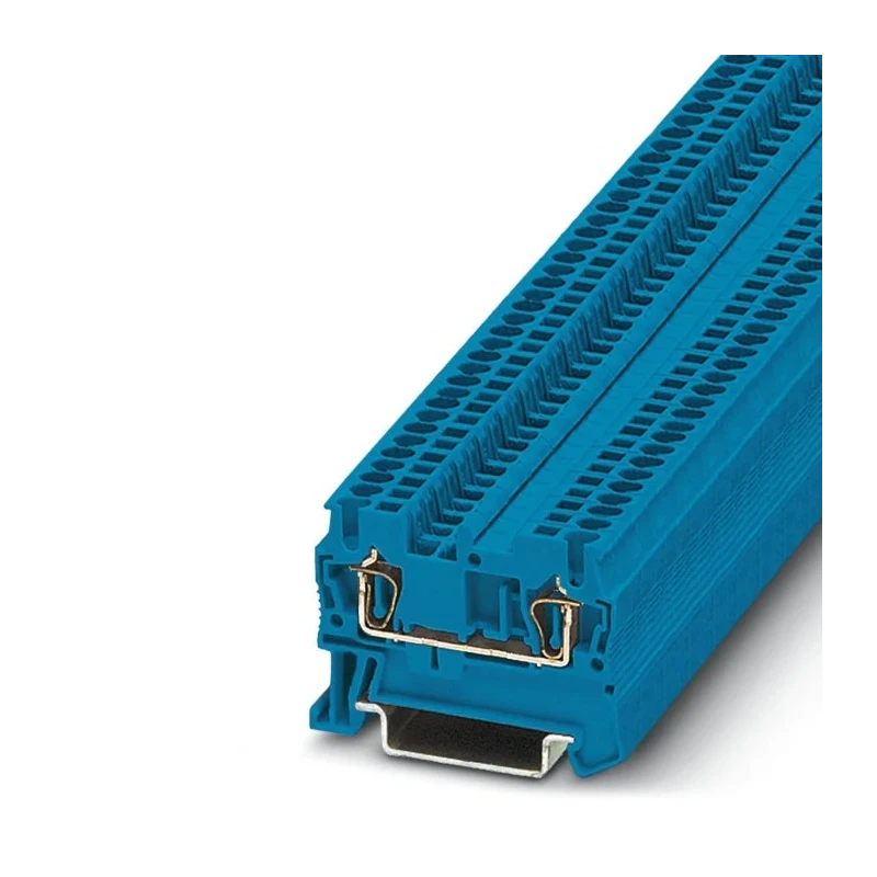 Phoenix Contact ST 1.5 BU Series DIN Rail Terminal Block Blue, 0.08 mm² to 1.5 mm², 1-Level, 500V, 17.5A, Spring 3031089