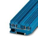 Phoenix Contact Feed Through Terminal Block Blue 2.5mm² 1-Level Spring Cage 800V 28A ST B2.5-QUATTRO BU 3031319