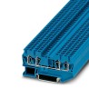 Phoenix Contact Feed Through Terminal Block Blue 2.5mm² 1-Level Spring Cage 800V 28A ST B2.5-QUATTRO BU 3031319