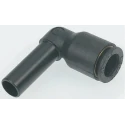 Legris Pneumatic Fitting LF3000 Series Male/Female Push-In Connector 10mm, Glass Reinforced Nylon, Nickel Finish LF3000
