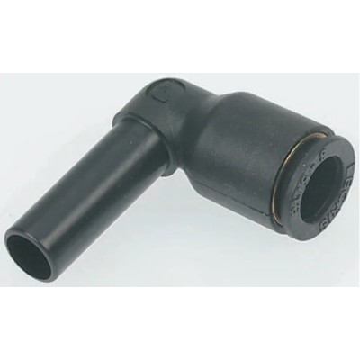 Legris Pneumatic Fitting LF3000 Series Male/Female Push-In Connector 10mm, Glass Reinforced Nylon, Nickel Finish LF3000