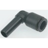 Legris Pneumatic Fitting LF3000 Series Male/Female Push-In Connector 10mm, Glass Reinforced Nylon, Nickel Finish LF3000