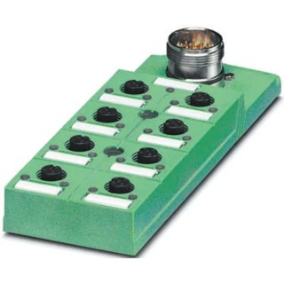 Phoenix Contact SACB Series Sensor Box, 8 Port, M23, IP67, Polybutylene Terephthalate Housing, Operating Voltage 1692459