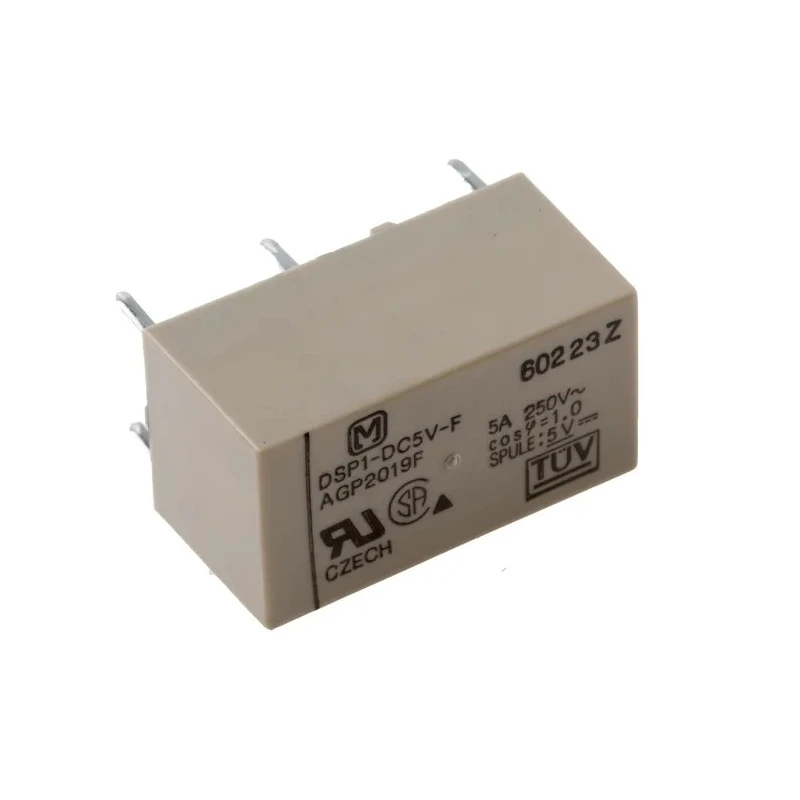 Panasonic DIN Rail Power Relay 5V DC Coil 5A Switching Current DPST DSP15FD
