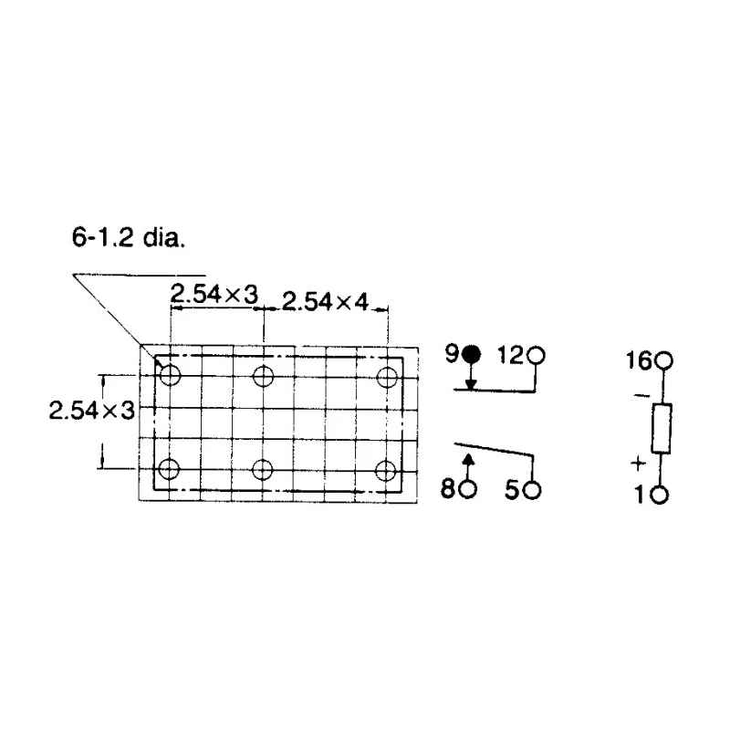 Panasonic DIN Rail Power Relay 5V DC Coil 5A Switching Current DPST DSP15FD