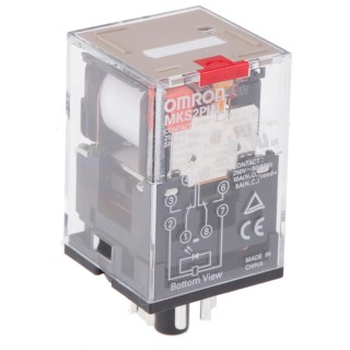 Omron Power Relay DPDT 230V AC Coil, 10A Switching Current MKS2PIN 230VAC